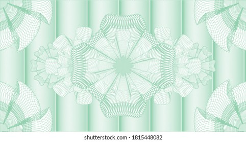 Security watermark. Pattern money. Vector illustration. Complex design. 
