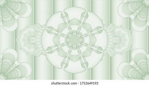 Marca de agua de seguridad. curvas sutiles onduladas. Ilustración vectorial. 