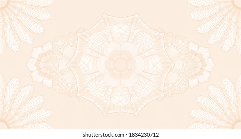 Security watermark. wavy subtle curves. Intense illustration. Complex design. 