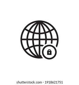 security web browser icon symbol sign vector