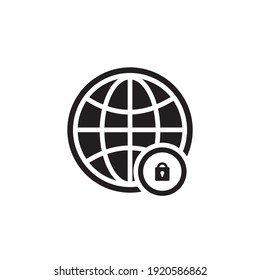 security web browser icon symbol sign vector