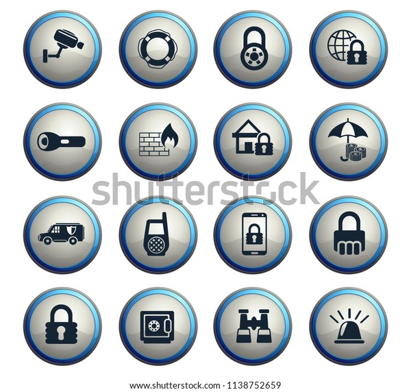 security web icons\
for user interface\
design