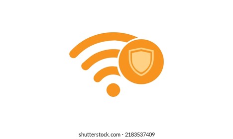 security wifi icon. secure wifi internet connection concept icon vector illustration.