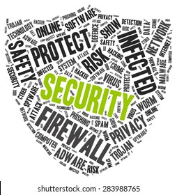 Security Word Cloud Another Pc Protection Stock Vector Royalty Free 283988765