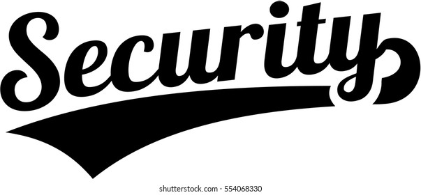 Security Word Retro Font Stock Vector (Royalty Free) 554068330 ...