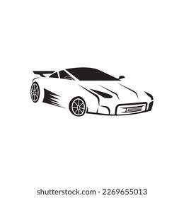 sedan abstract icon car logo design vector illustration