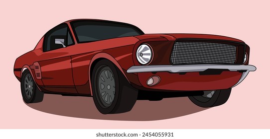 sedan car art , Side View vector template