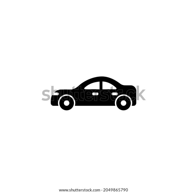 sedan car icon designed in solid style and\
glyph style in transportation icon\
theme