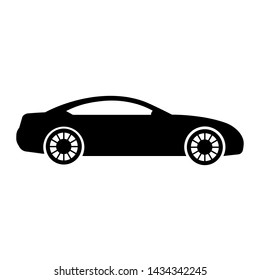 Sedan car icon vector. Auto symbol illustration.