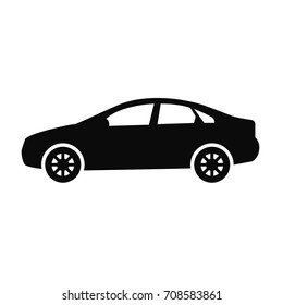 sedan car icon. vector car icon. Car vector template on white background.