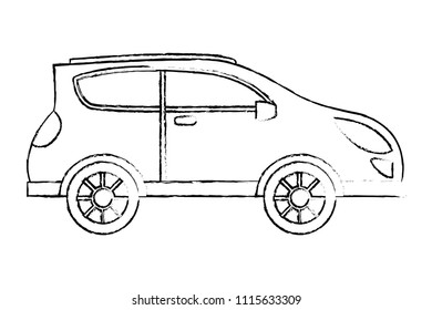 sedan car isolated icon