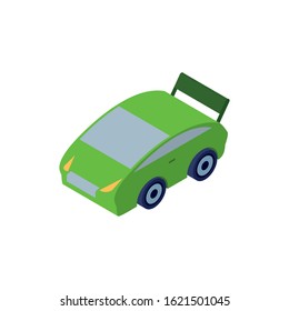 sedan car on white background vector illustration design