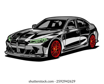 Sedan Car Vector Design Illustrator