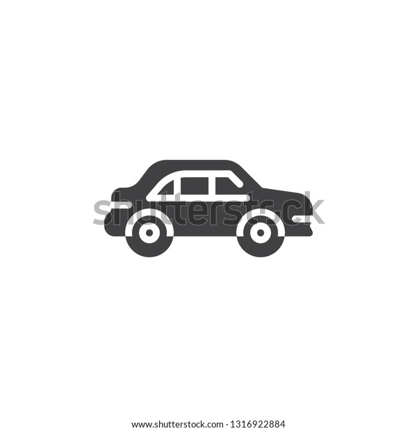 Sedan car\
vector icon. filled flat sign for mobile concept and web design.\
Car simple glyph icon. Transportation symbol, logo illustration.\
Pixel perfect vector\
graphics
