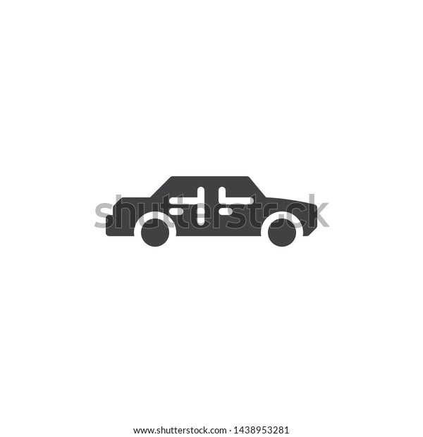 Sedan car vector icon. filled flat sign\
for mobile concept and web design. Auto, transportation glyph icon.\
Symbol, logo illustration. Vector\
graphics