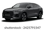 sedan coupe sport colour blue white elegant new 3d car urban electric SUV rs 4x4 bmw power q3 style back auto show model lifestyle business work modern art design vector tire template road 