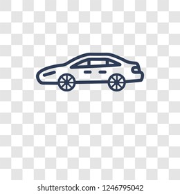 Sedan icon. Trendy Sedan logo concept on transparent background from Transportation collection