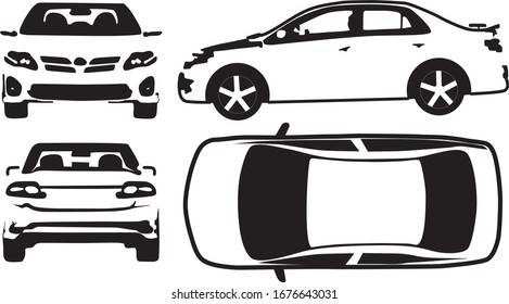 2,616 Vector perspective car outline Images, Stock Photos & Vectors ...