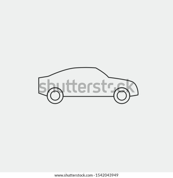 sedan\
motor vehicle vector icon isolated icon eps\
10