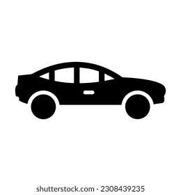Icono De Glifo Vector Sedan Para Uso Personal Y Comercial.
