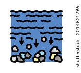 sedimentation water filter color icon vector. sedimentation water filter sign. isolated symbol illustration