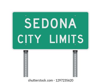 Sedona City Limits Road Sign