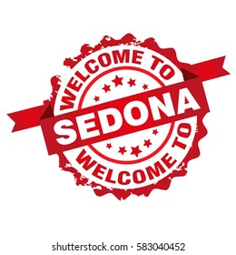 SEDONA .Welcome to  stamp.Sign.Seal.Logo