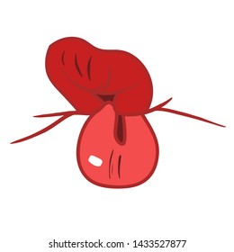 Seductive sexy lips, color vector image