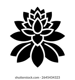 "Ícone De Flor De Sedum" - Um Pictograma De Logotipo Elegante, Incorporando Um Vetor Estilizado De Flor De Sedum Adequado Para Entusiastas De Jardim.
