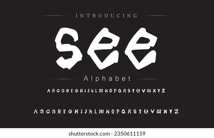 See Best Alphabet Painting Paint Brush Beauty Script Logotype Font lettering handwritten