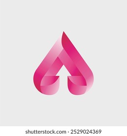 see it as a combination of the letter a and an arrow which becomes a symbol, logo or icon that has a strong character but is still aesthetic. It can be used as a logo for an industrial company.