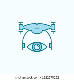 see the drone  field outline icon on light background