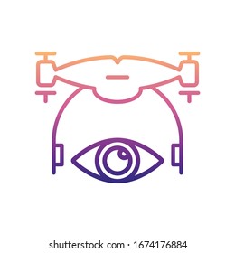 see the drone nolan icon. Simple thin line, outline vector of Drones icons for ui and ux, website or mobile application