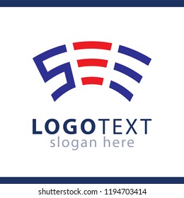 SEE Letter Logo Vector