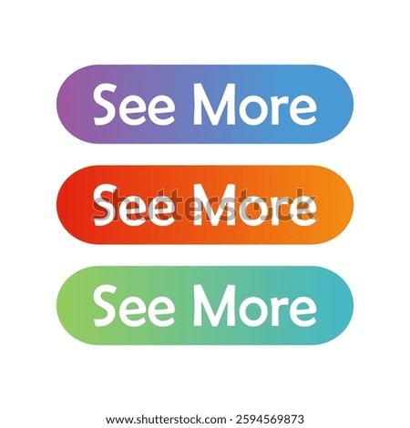 See more call to action button. Vector illustration