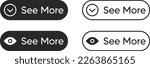 See more vector icon set. View all button symbol. Eyes vector sign