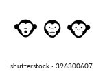See no evil, hear no evil, speak no evil. Vector illustration. three monkeys