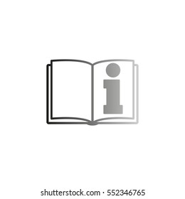 See owner's manual - black vector  icon