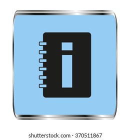 See owner's manual - vector icon with shadow