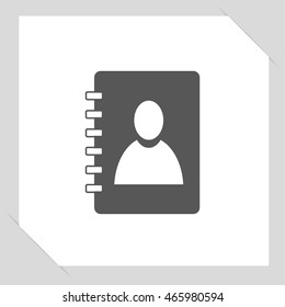 See owner's manual - vector icon with shadow