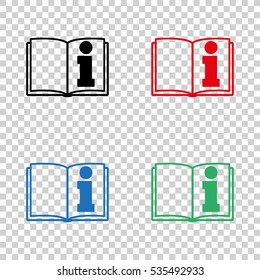 See owner's  manual - vector icon