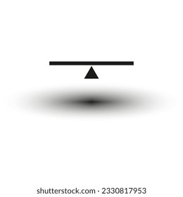 See saw icon. Seesaw Icon. Vector illustration. EPS 10.
