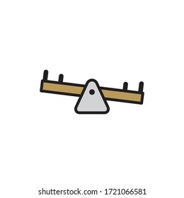 See Saw Icon In Trendy  Design Vector Eps 10