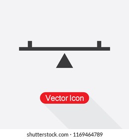 See Saw Icon Vector Illustration Eps10