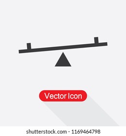 See Saw Icon Vector Illustration Eps10