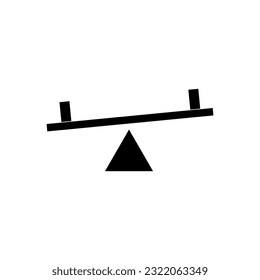 See saw icon vector illustration on white background..eps