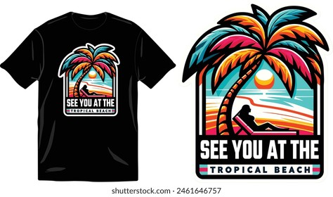 See you at the beach vacation t shirt vector design