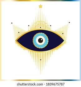 i see you, evil eye, frame, vector, art