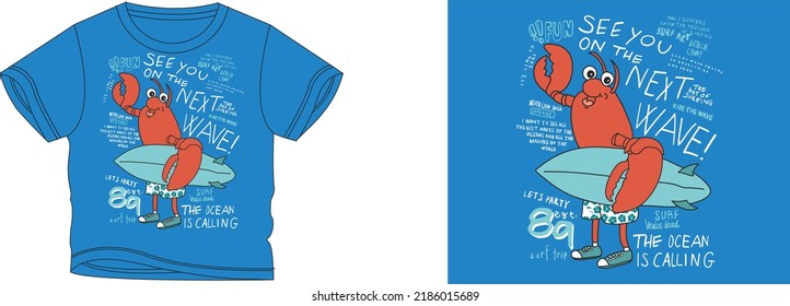 see you on the next wave 89 the ocean is calling t-shirt design background color is a blue and t-shirt color is a blue beautiful color and beautiful design