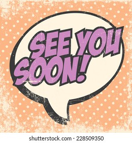 see you soon, illustration in vector format svg